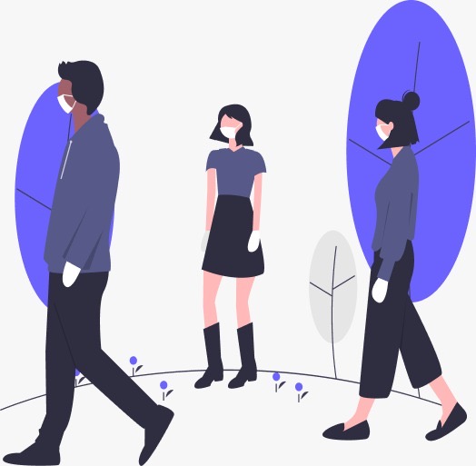 Illustration of loneliness in modern urban life