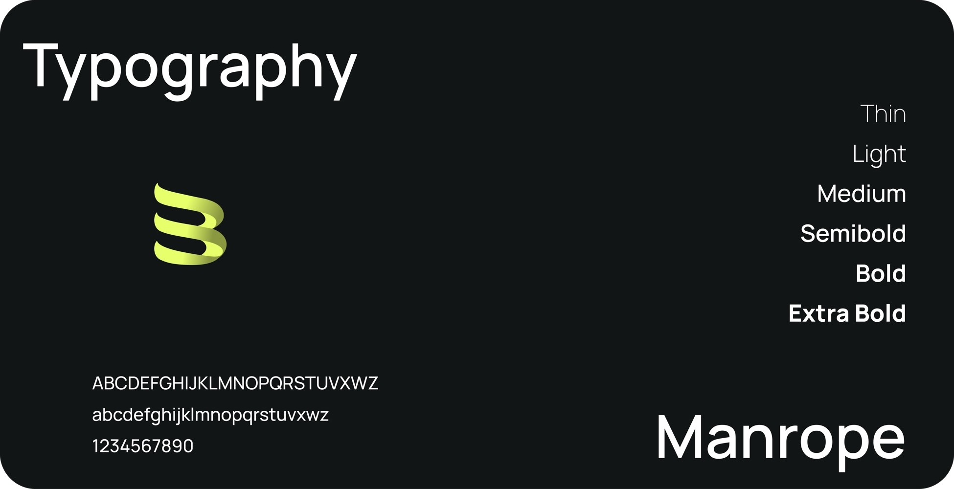 Fitness App typography using Manrope font family